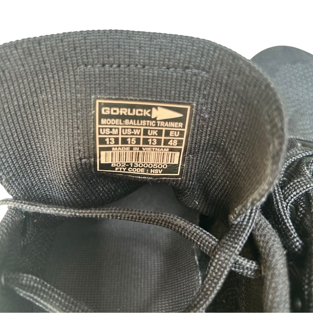Goruck Ballistic Trainers Black and Brown Mens 13 - Picture 9 of 9